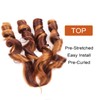 French Curl Braiding Hair 22 Inch 8 Packs Spanish Curly