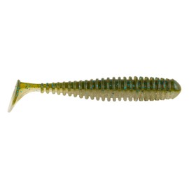 Berkley 1483678 Powerbait Power Swimmer Soft Bait, 3.80" Length, Brass Magic, 3.8" (6Count), Bass Magic