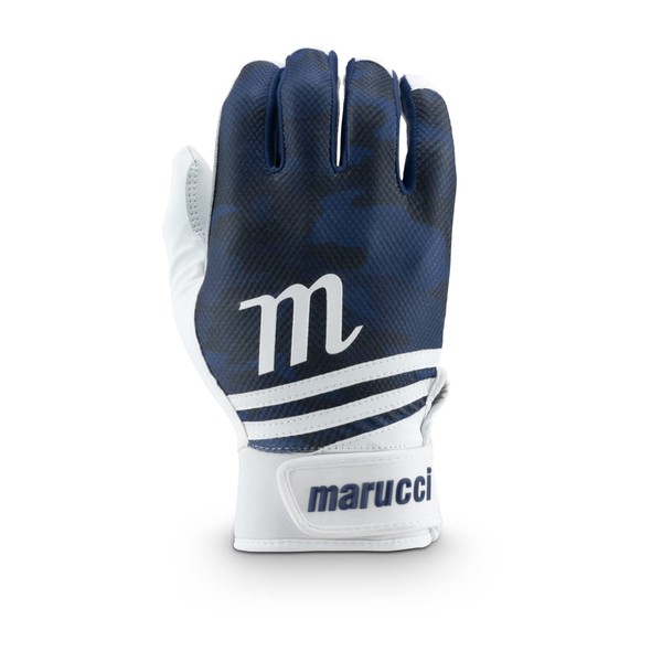 marucci Maroochi Batting Gloves, Ambidextrous, CRUX BATTING GLOVES, Men's, Adults, General MBGCRX Batting Gloves (S, Navy (NB))