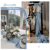 6 Pack Dusty Blue Cheesecloth Table Runner Gauze Table Runner
