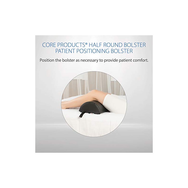 Core Products Half-Round Positioning Bolster - Black