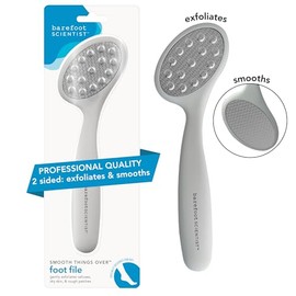 Barefoot Scientist Smooth Things Over Stainless Steel Pedicure and Foot File for Exfoliation, Pumice Alternative for Smooth Feet and Heels