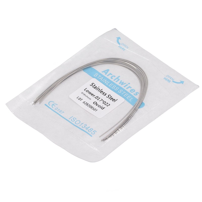 50pcs Dental Orthodontic Arch Wire Stainless Steel Orthodontic Rectangular Arch