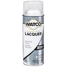 Watco 63081 Lacquer Clear Wood Finish Spray, 11.25 oz, Gloss Clear