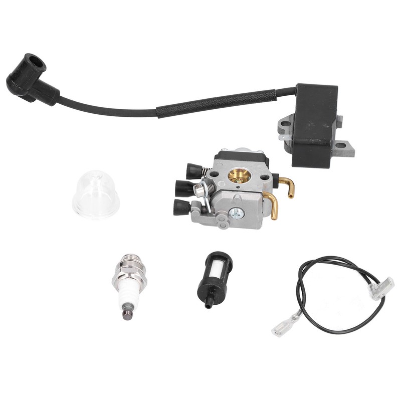 Carburetor Ignition Coil Sparking Plug Set for STIHL FS75 FS80