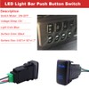 LED Light Push Switch Blue Backlit On/Off Compatible with Toyota
