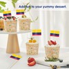 AhfuLife 200 Pcs Colombian Flag Toothpicks, Cocktail Picks, Mini Colombian