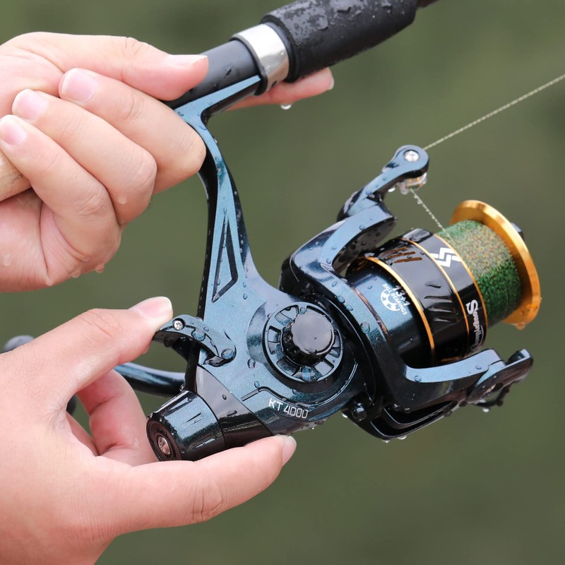 Sougayilang Carp Fishing Reel 13+1 Stainless Steel BB Bait Feeder