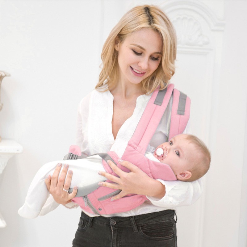 Baby Carrier with Hip Seat Ergonomic Breathable Comfortable Multifunctional Baby