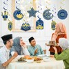 30Pcs Ramadan Mubarak Decorations for Home Eid Mubarak Hanging Swirl