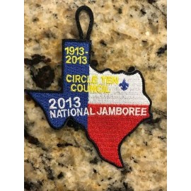 2013 National Jamboree Circle Ten Council Texas Hanger Patch Boy Scouts