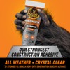 Gorilla Max Strength - calcomanía de construcción, pegamento transparente, tubo