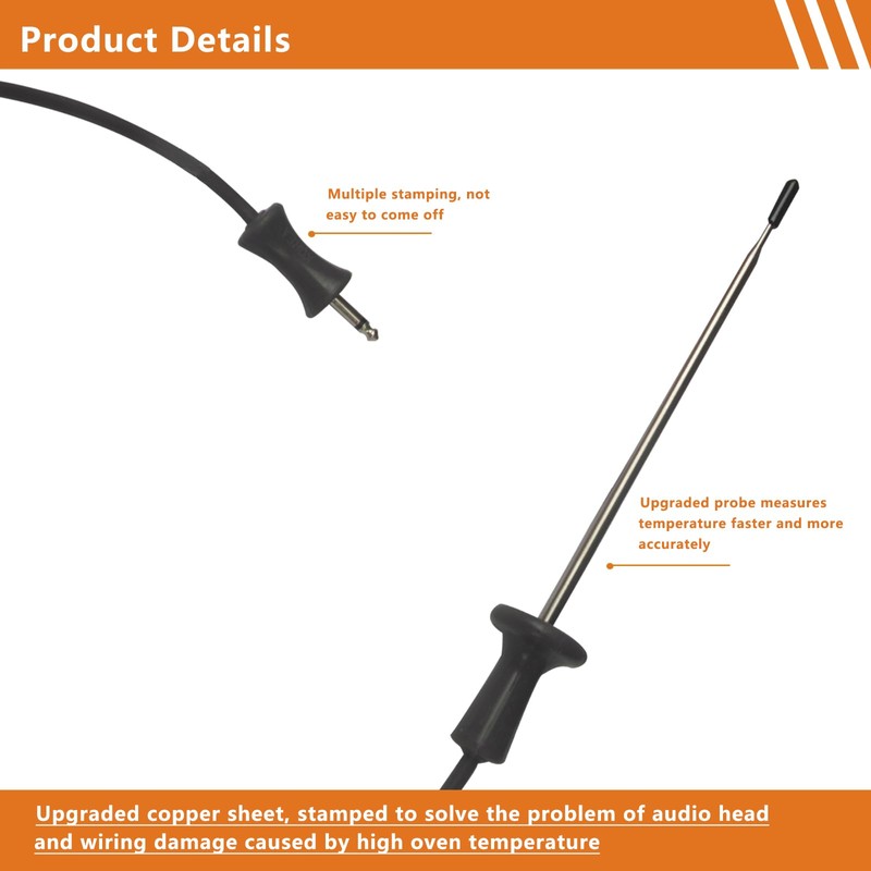 WP9755542 Meat Probe for kitchenaid Oven Temperature Probe Sensor 9755542