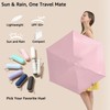 BAODINI Travel Essentials Mini Umbrella for Purse With Case Small