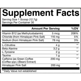 RAW NUTRITION Raw Cbum Essential Pre Workout Pre Entrenamiento 30