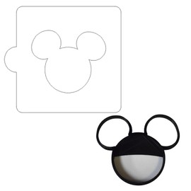 Magical Mouse FACE Outline Stencil and Cookie Cutter Decorating Set Made in USA LSC528S