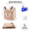 Daily Treasures Cute Deer Square Tissue Box Cover,Felt Tissue Box