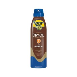 Banana Boat Continuous Spf#08 Spray Dry Oil With Argan Oil 6 Ounce (177ml) (6 Pack)