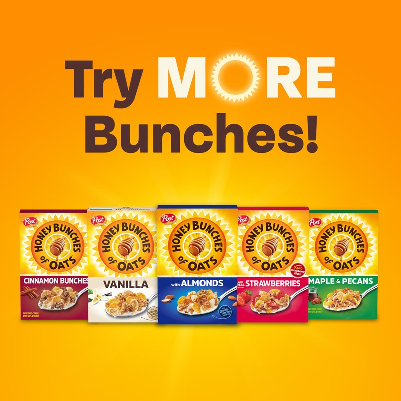 Honey Bunches of Oats Honey Roasted Breakfast Cereal Cup with