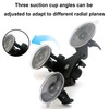 zZjoOoj Triple Suction Cup Mount for Gopro Hero 13/12/11/10 Series,