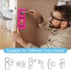 Please Disturb Door Hanger Sign -Shejdgart Pink Upside Down Pineapple