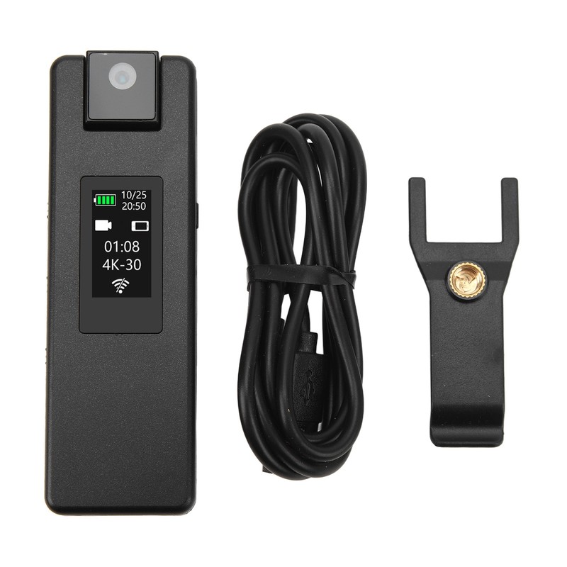 WiFi Body Camera 4K HD Motion Detection 1500mAh 180 Degree