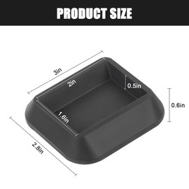 Furniture Stoppers & Bed Stoppers - Wheel Caster Cups fit All Wheels of Furniture - Silicone Non-Slip Pads for Sofa Bed Chairs to Prevents Scratches (8 Pack)