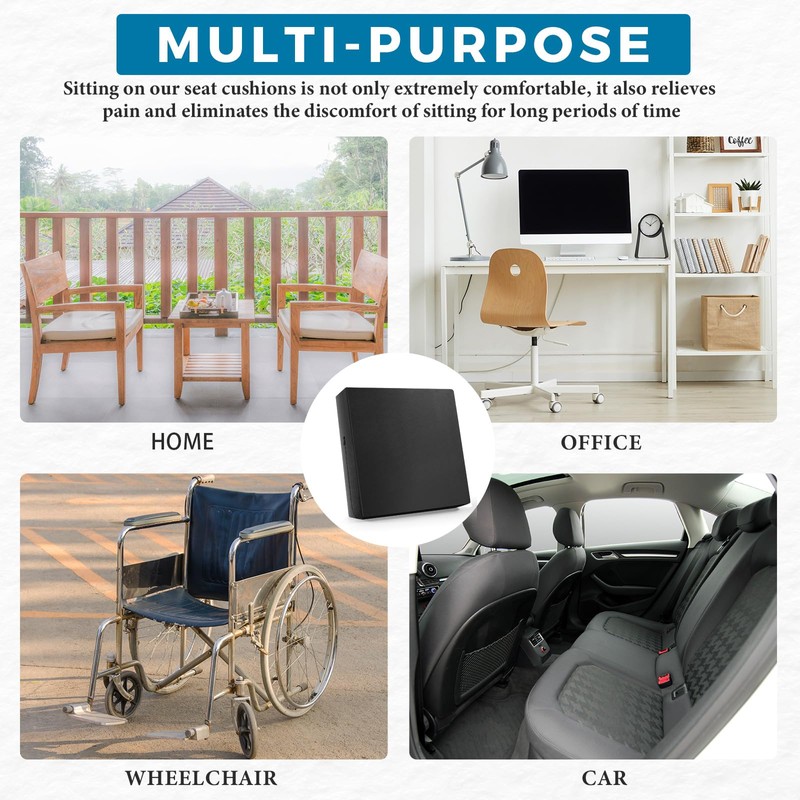 Menkxi Recliner Cushions for Elderly, Thicken Memory Foam Seat Cushion,