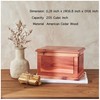 AspenStudio Cedar Wooden Urn for Cremation Ashes Handcrafted Cedar Wooden