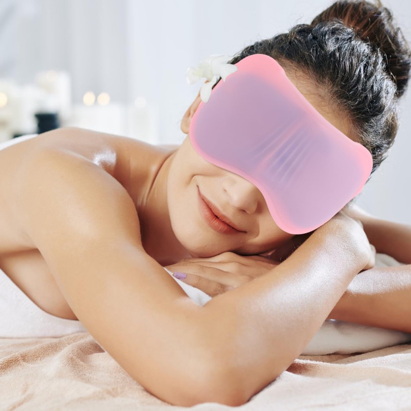Baluue 1set Sleeping Eye Mask Cold Compress Elastic Lightproof Gel