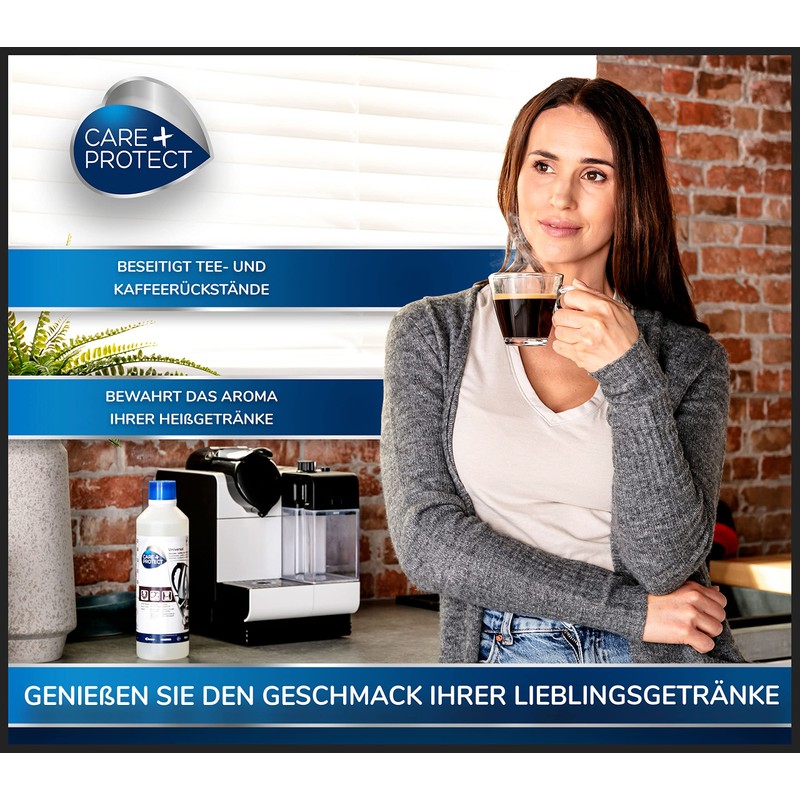 CARE+PROTECT – Entkalker für Kaffeemaschine und Wasserkocher / entfernt Kalk