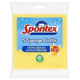 Spontex Sponge Cloths, Pack of 5