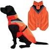 Lautus Pets Dog Rain Coat - Waterproof, Reflective, Bright Orange
