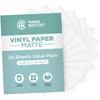 Printable Vinyl Sticker Paper Matte for Inkjet & Laser Printer