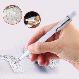 ZAWELIYO 5 Piezas Marcador para Metal - Marcador de Grabado de Carburo Herramienta de Tallado de Construcción de Acero de Tungsteno Rotulador Carpenter para Trazar Madera