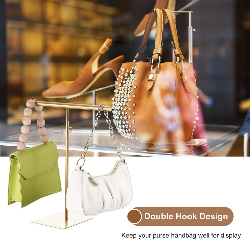QUARKZMAN Necklace Display Stand Adjustable Height Jewelry Rack T Bar