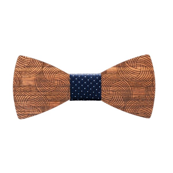 Mens Bow Ties, Mr.Van Natural Walnut Wood Handcrafted Wooden Adjustable