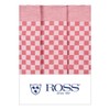 Ross Pack of 3 Cotton Tea Towels Red 45 x