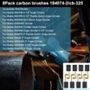 194074-2 Carbon Brushes replacement for Makita 9557NB, 9557NB2,9557PBX1, 9557PB,9564H,9558NB,9558PB,9563CV,GA5040,GA4540,9564CV Angle