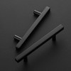 Ravinte Black Cabinet Handles 5 Pack 4 inch Matte Black