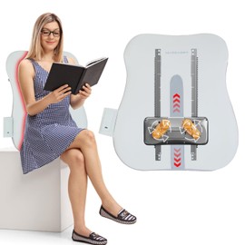 Back Massager 3D Deep Tissue Kneading Massage Pillow Cordless USB Rechargeable with 3 Massaging Modes 2 Heating Levels 10Mins Auto-Off for Back Shoulder Waist Lumbar