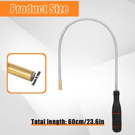 RosewineC 60 CM Flexible Pick Up Tool, Magnetic Pipe Tool with 500mm Flexible Gooseneck, Portable Magnet Handheld Tool for Picking Up Small Parts and Metal Objects