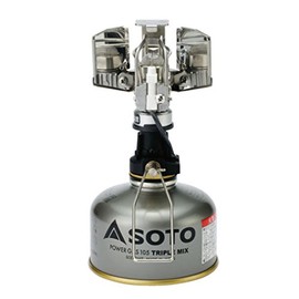 SOTO SOD-250 Small Lantern, OD Can, No Hoya or Mantle Required, Windproof, Excellent Shock Resistant, Lightweight, Compact, Storage Case Included, Mountain Climbing, Camping, Touring, Platinum Lantern