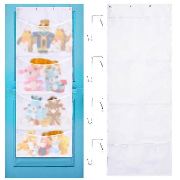 Hanging Stuffed Animal Storage Organizer, Over Door Plush Toy Net