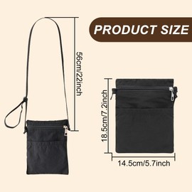 WisePoint Ultralight Crossbody Phone Purse, Nylon Smartphone Crossbody Bag Cell Phone Purse, Small Phone Purse with Zipper (beige)