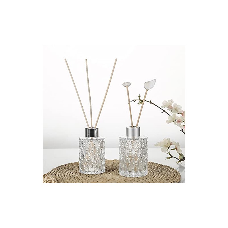 150ML/5oz Clear Glass Diffuser Jars Essential Oil Diffuser Bottle with