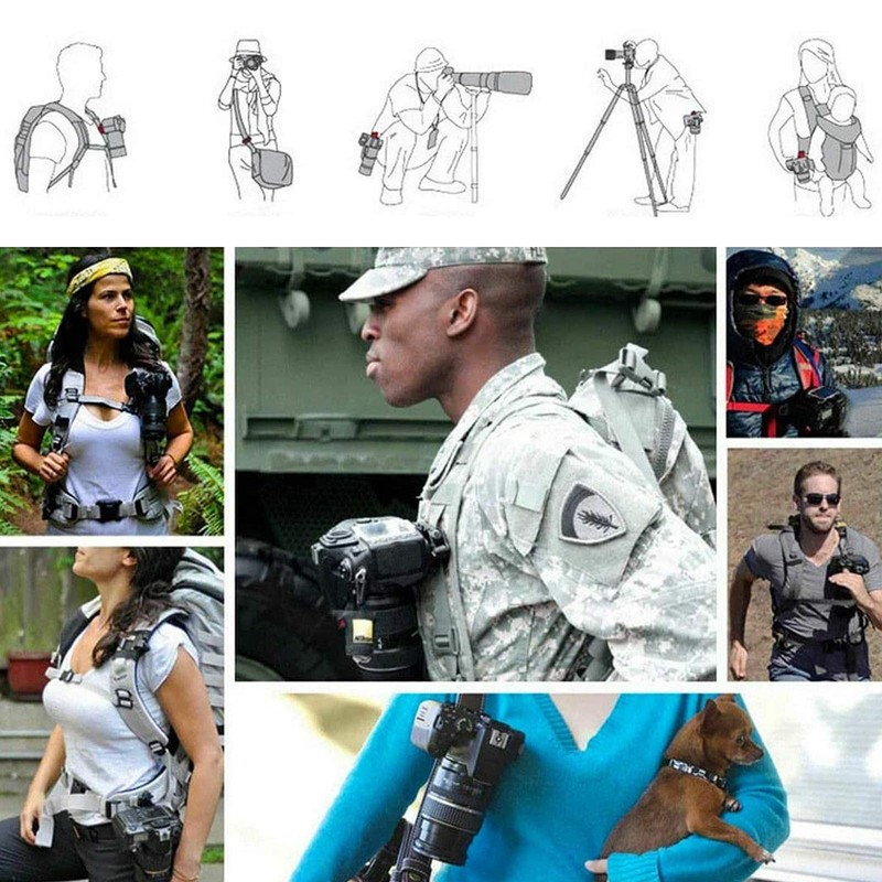 Kioducky Camera Holster Clip DSLR Camera Holster Belt Hanger Fast