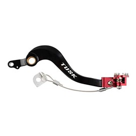 TUSK Aluminum Brake Pedal Red Tip for Honda CRF250R 2004-2009
