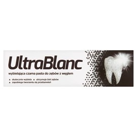 Ultrablanc Whitening Activated Carbon Charcoal Toothpaste Teeth Fluoride with Mint Flavor Whitening Toothpaste, Whitening Toothpaste, Teeth Cleaning-Mint Flavor 75 ml