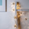 Lights4fun 16 Silver Ball Plug in Fairy String Lights Warm